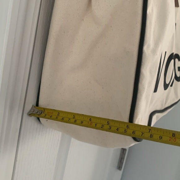 Canvas Tote bag - Bon Voyage shopping travel beach Santa Barbara leather handles - Picture 7 of 10